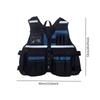 Electrician Work Vest Adjustable Utility Tool Organizer with Multiple Pockets Oxford Cloth Wear