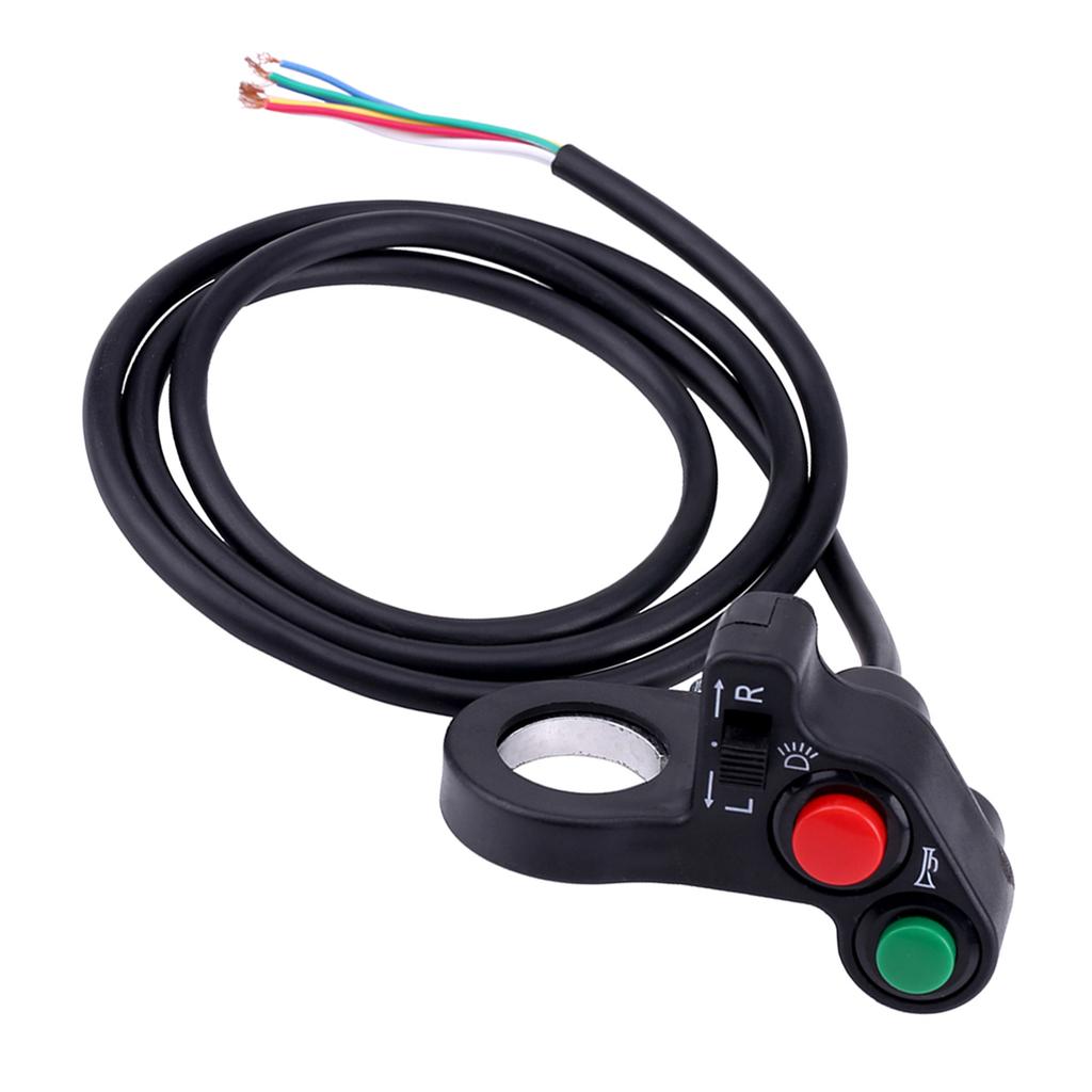 22mm(78inch) Motorcycle Handlebar Switch Headlight Turn Signal Light Horn OnOff Push Button