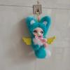 Kawaii Angel Plush Doll Keychain Vinyl Face Cartoon Character Pendant Angel Wings Bag Charm Collectible Gift For Girls