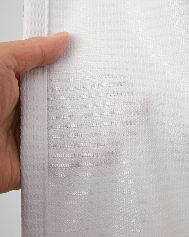 Lace curtains with mirrored UV thermal and nighttime 4318 Rookie 100cm wide x 176cm set of and Improved heating and cooling mirrors, 98.0% protection,