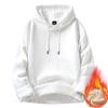 Fashion Sweater Men's New Spring, Autumn and Winter Solid-colour Padded and Thickened Hoodie Tide Couple Round Neck Jacket Tops