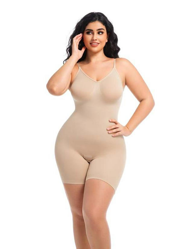 Ciało Shaper bez szwu: Wyszczuplający Kombinezon Jednoczęściowy z Kontrolą Brzucha i Podnoszeniem Pośladków, Regulowany Top na Ramiączkach z Szortami
