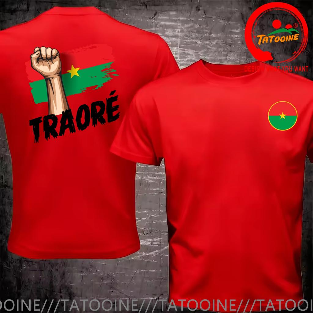 Funny Design Burkina Faso Ibrahim Traor Thomas Sankara Burkina Faso Flag African SRed Doublet Unisex Fashion Trendy Casual Cloth