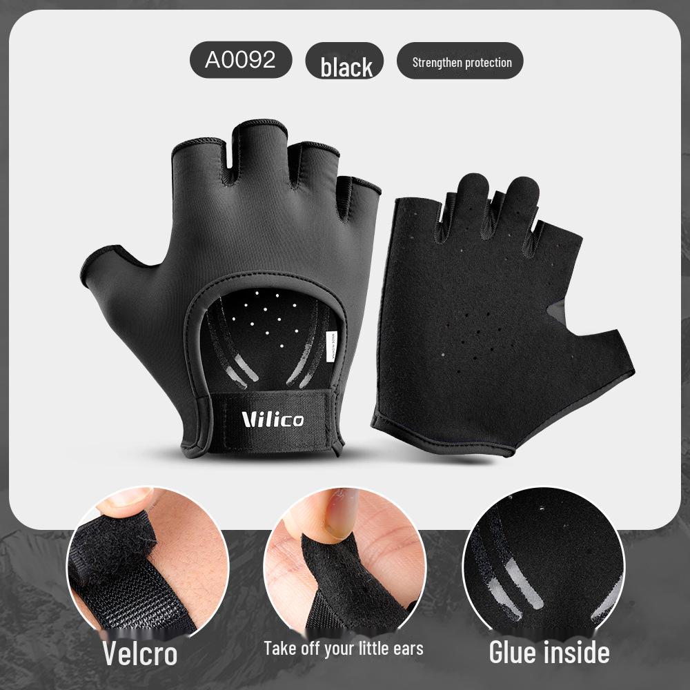 Vilico Lulu Summer Fitness Half-Finger Yoga Gloves: Non-Slip, Wear-Resistant, Anti-Callousing