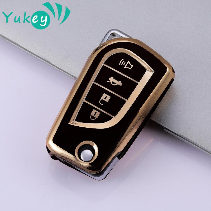 

4 кнопки Flip Key Tpu Автомобильный чехол для Toyota Rav4 LE Auris Reiz Avensis Verso Aygo Scion TC IM 2015 2016 Hilux 2020 Aygo X 2022