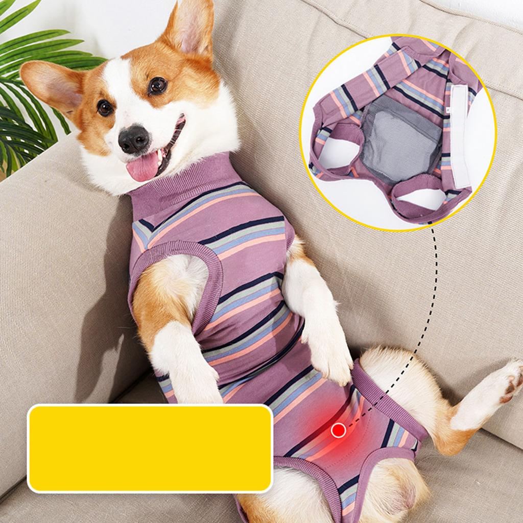 Dog Recovery Suit Breathable Dog Surgery Recovery Suit Puppy Surgical Clothes for Postoperative