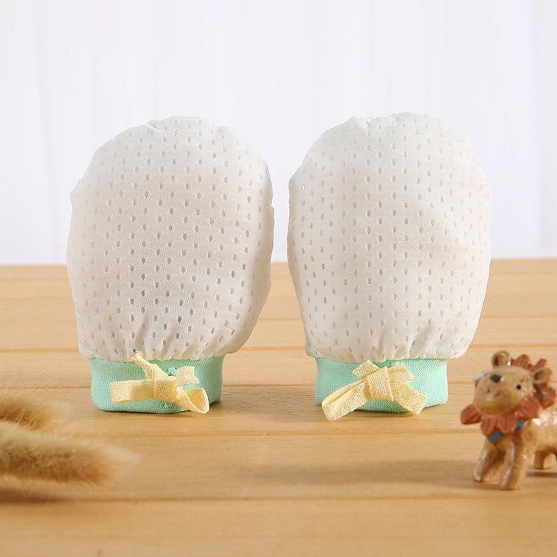 Breathable Baby Mesh Gloves: Thin, Cool, High-Elastic, Anti-Scratch, Lace-up, Adjustable
