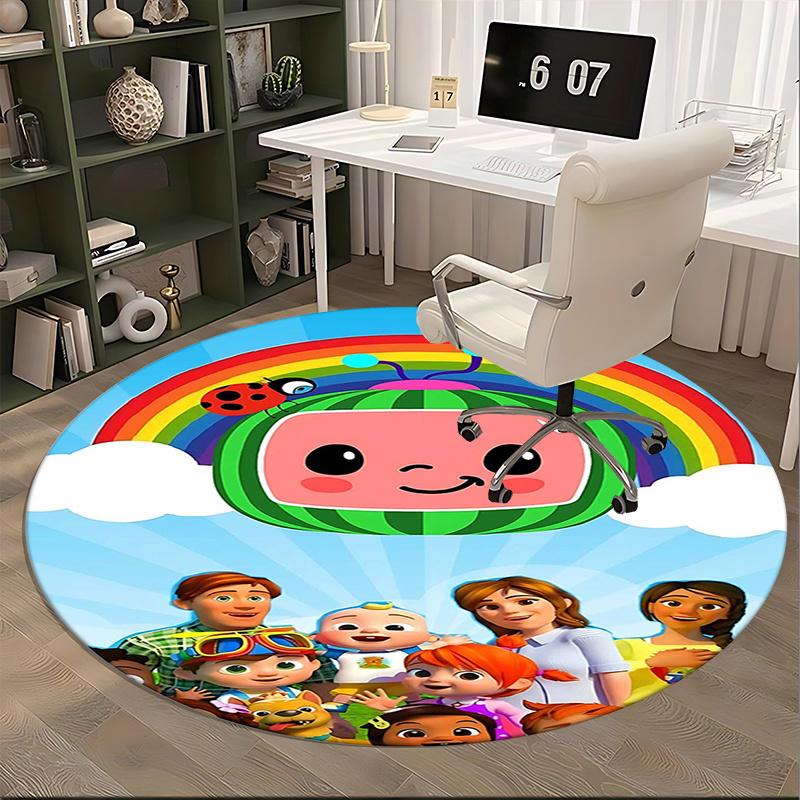 Cocomelon Chair mat Round Rug-Office carpet, Non-slip, Suitable for Living Rooms, Bedrooms decor.1205264a