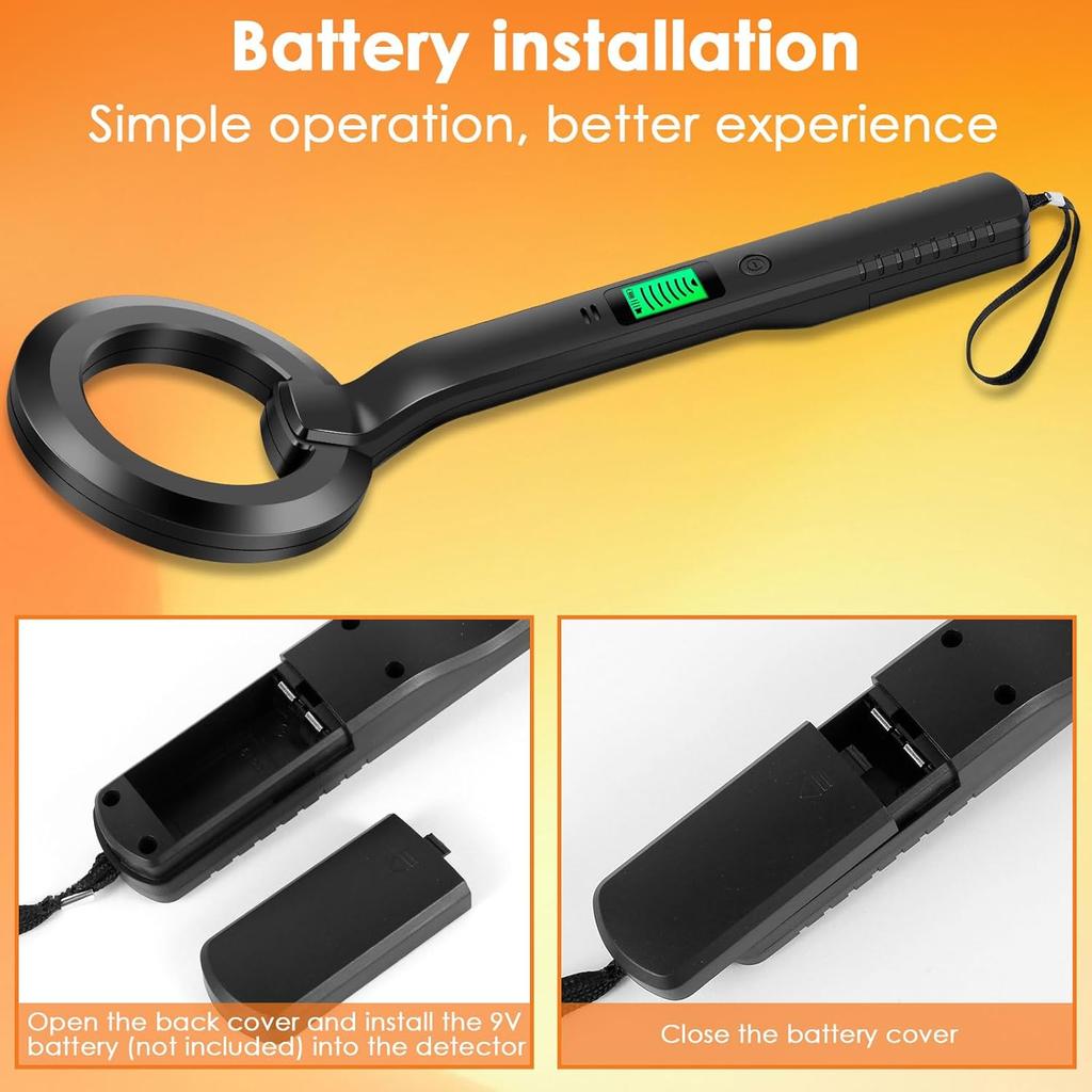 Metal Detector, IP54 Waterproof Portable High Sensitivity 360 Scanning Handheld Metal Detector, Metal Treasure Finder for Metal Object