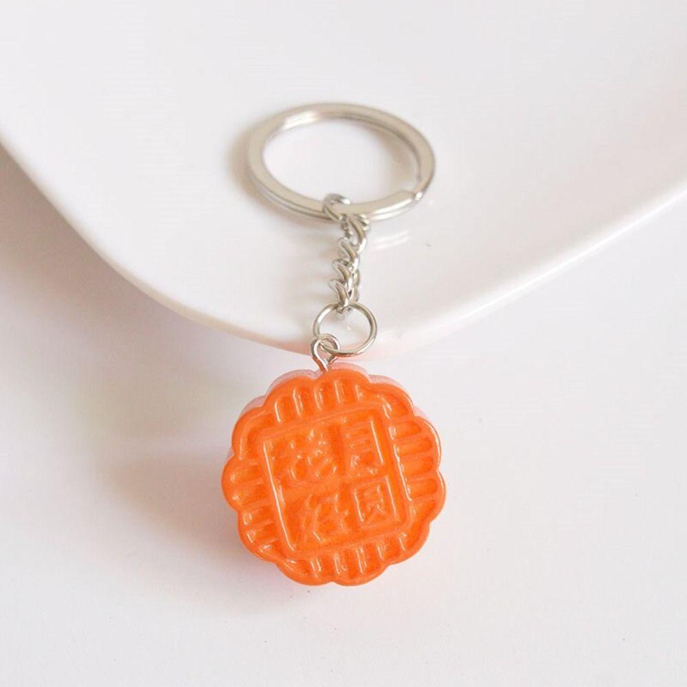 Polovina podzimu Polovina podzimu Simulace Mooncake Keychake Přívěšek na klíče z pryskyřice Mooncake Lady/Student/Girl