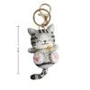 Animal Handwoven Cat Pendant Knitting Doll Cat Key Chain Creative Crochet Kitten Keyrings  Backpack