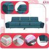 Sofa 3 Seater Sofa Bed with Sofa Bed. Bosso Family Sleeping Furniture Blue Velvet