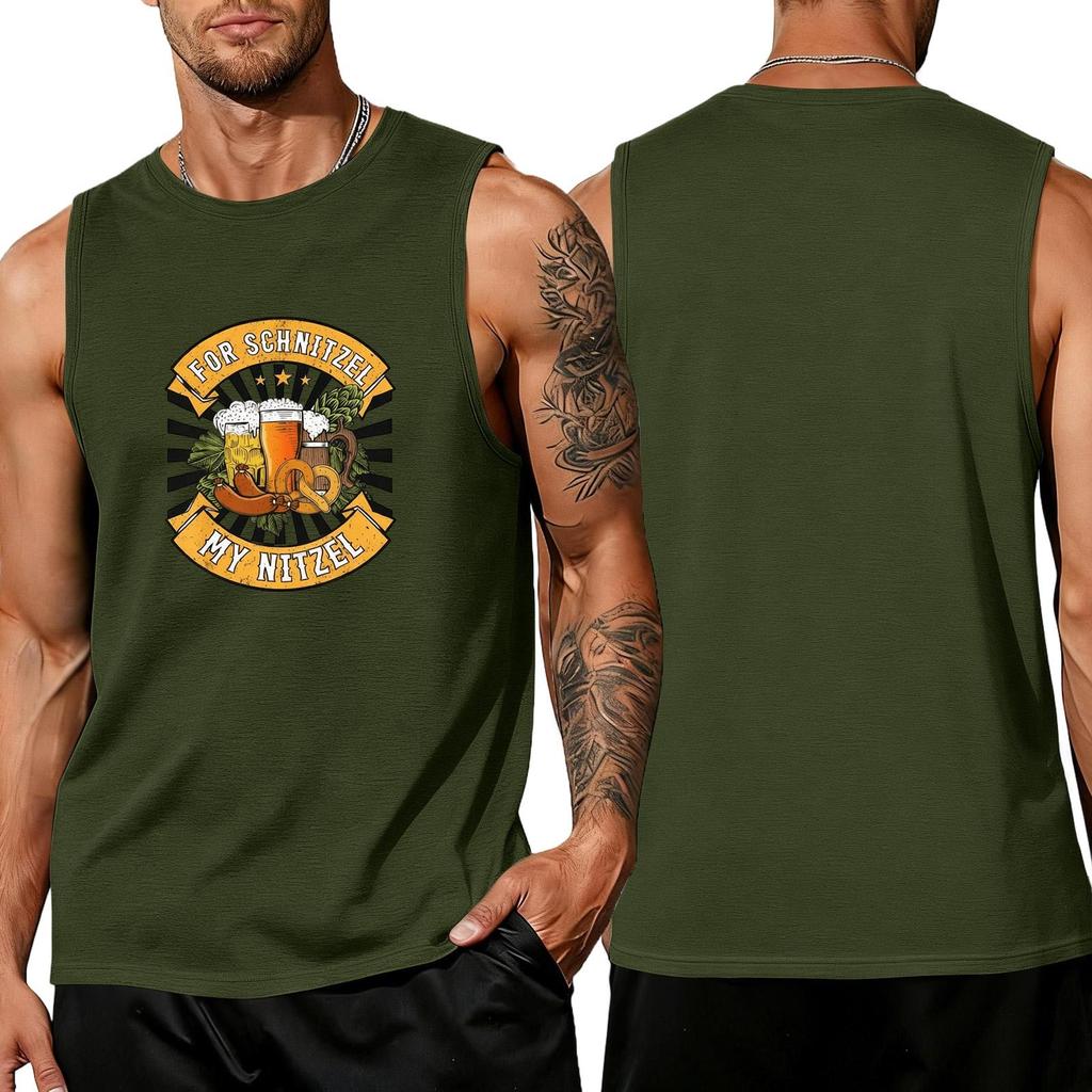 Men's Loose Fit Sleeveless Tank Top Casual Summer Daily Wear Breathable Lightweight Fabric Comfortable Fit Graphic Print