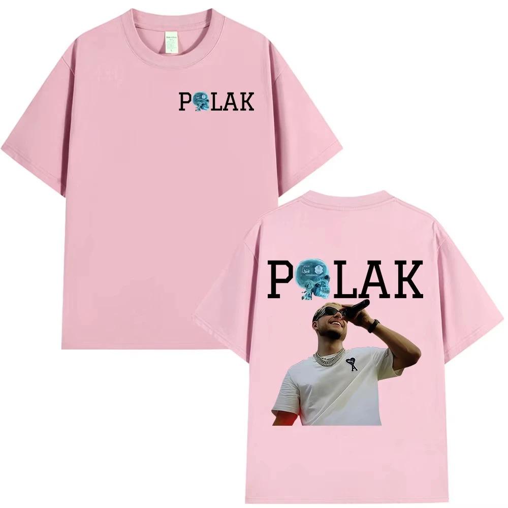 Rapper PLK Porträt Grafiken 100% Baumwolle Musik T-Shirt 2026 Neues Sommer Hip Hop Unisex Belüftend Kurzarmhemd Fan Geschenke