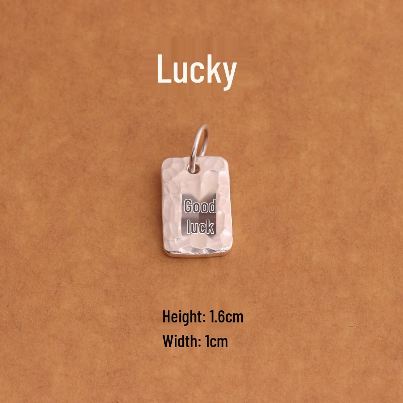 S999 Sterling Silver Smooth Drip Pendant Charm, Engravable Tag for Men, Women, Couples.