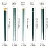 5/6/8Pair High Temperature Resistant Household One Person One Chopstick Meal Sharing Alloy Chopsticks