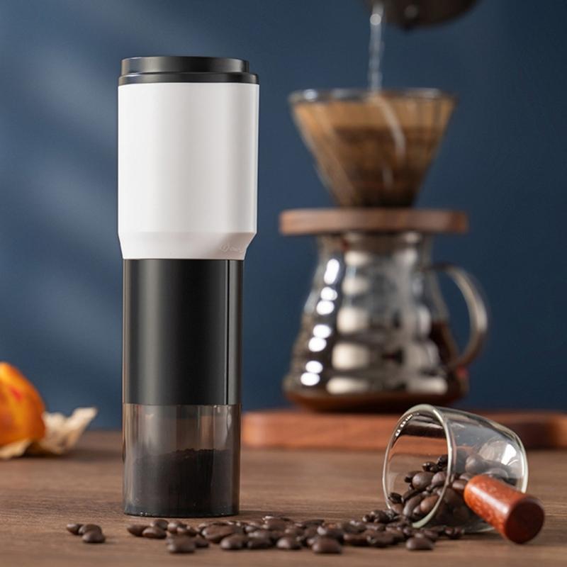 Coffee Grinder Electric Coffee Mill Small Coffee Grinder 1300mAh Office Coffee Grinder Suitable for Travel Camping