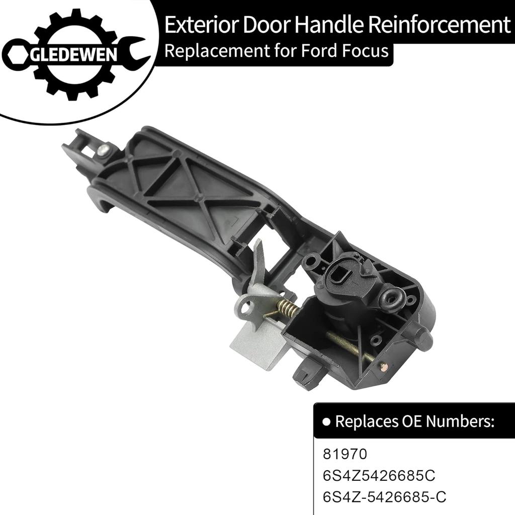 Gledewen Exterior Door Handle Reinforcement Plate, Compatible With 2002-2007 Ford Focus, Front Left Driver Side | Replace# 81970, 6S4Z5426685C,