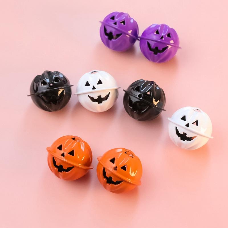 Halloween Dog Cat Collars Adjustable Breakaway Collars Safety With Pendant Big Bell Pumpkin Ghost Bats Pet Festival Collars