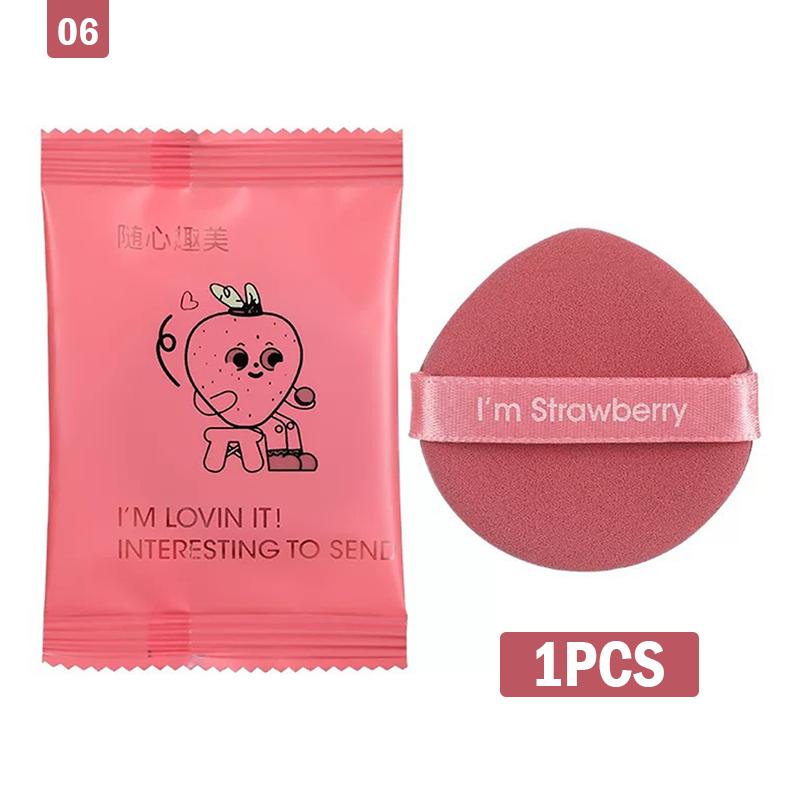 

Клубничный косметический слоеный набор, двусторонний женский мягкий спонж для макияжа, инструмент для макияжа