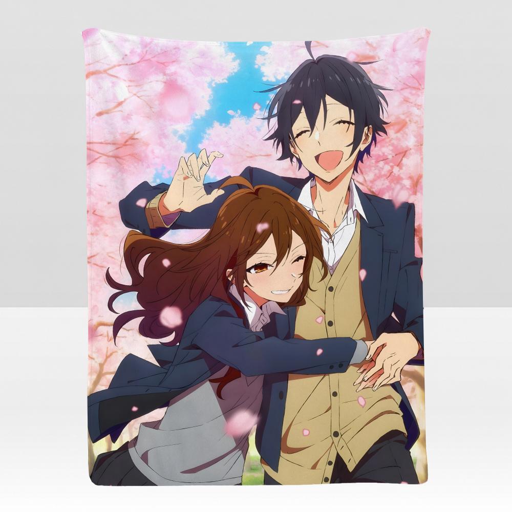 anime HHorimiya Story Throw Soft Flannel Blanket for Bed Bedroom Sofa Picnic Throw Skinfriendly Breathable Gift Cover