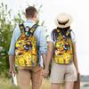 Fashion Cartoon Pokemon Theme Backpack  Mochilas Cool Hiking Sturdy Shoulder Rucksack