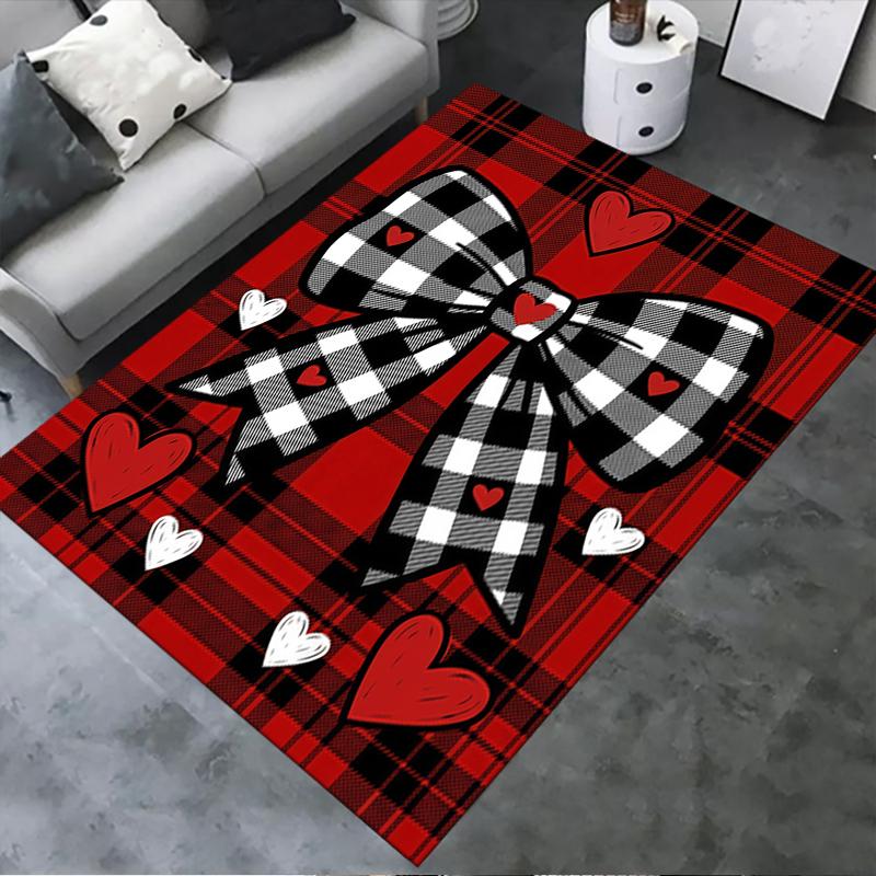 

2025 New Strawberry and Love Carpet Rug for Living Room Bedroom Home Sofa Decoration,Kids play Non-slip Floor Mat 40x60cm( 15x23in )