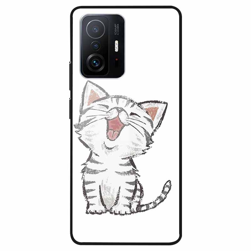 Luxury Case for Xiaomi Mi 11T Pro Cover Tempered Glass Cover for Xiaomi 11T 11 T Pro Phone Case for Xiaomi 11TPro Fundas 2021