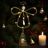 Christmas Tree Top Bow Tree Top Star Electroplated Iron Tree Top Star Holiday Decoration Ornaments