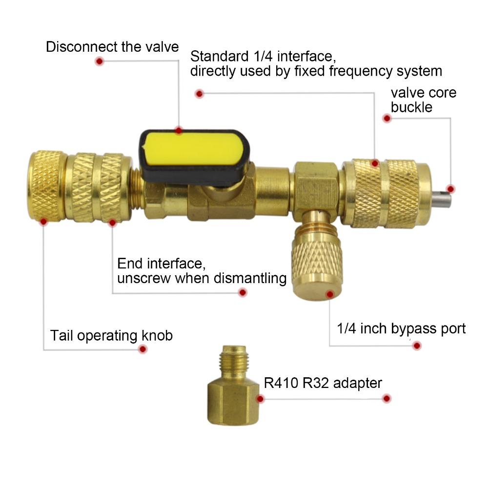 Brass Forged Body AC Valve Core Remover Valve Core Changer AC & Refrigeration Repair Technicians