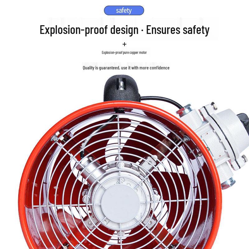 Explosion-Proof Axial Flow Fan: Powerful, Silent, High-Temperature Resistant, Industrial Dust Removal, and Ventilation Equipment.