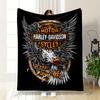 Harley Davidson Orel Klíčová deka deka do ložnice deka do obývacího pokoje na pohovku měkká útulná přehoz pro kamaráda festivalový dárek