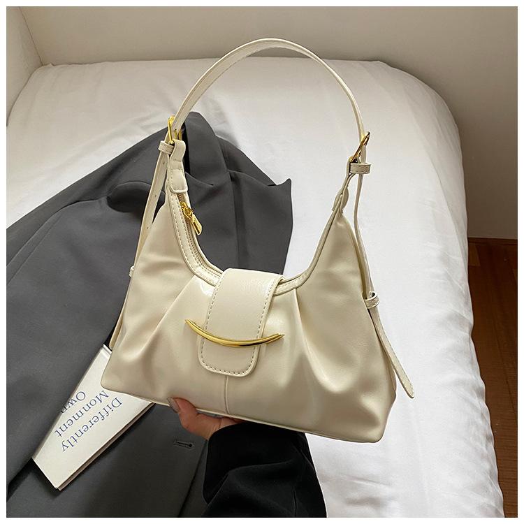 

High-value fashion niche armpit bag 2025 summer new commuter small tote bag women s fashionable casual messenger bag белый