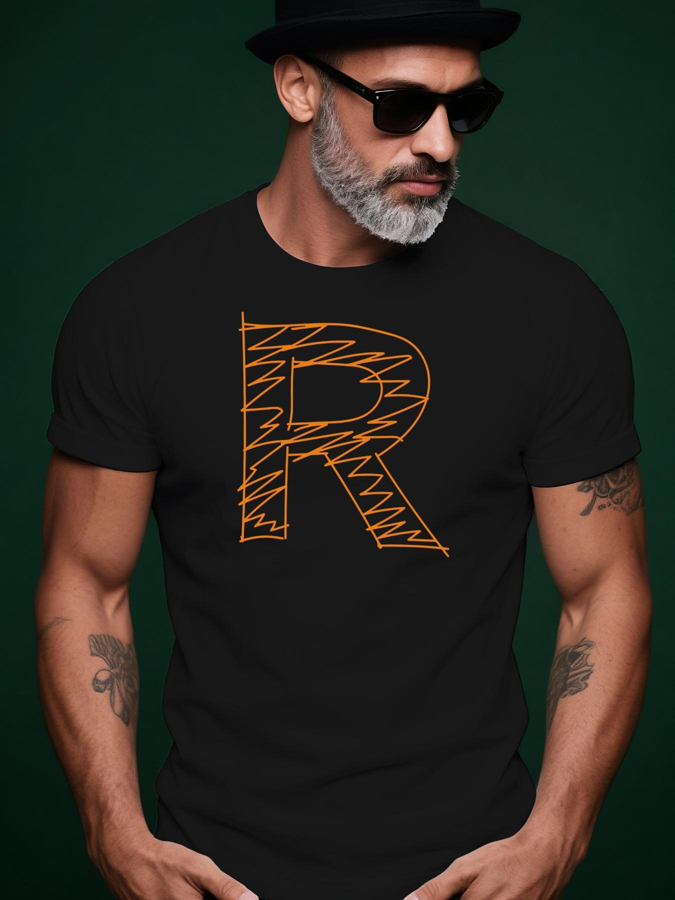 100% Cotton Casual Short Sleeve Tshirt with Bold Orange  ... XXXL