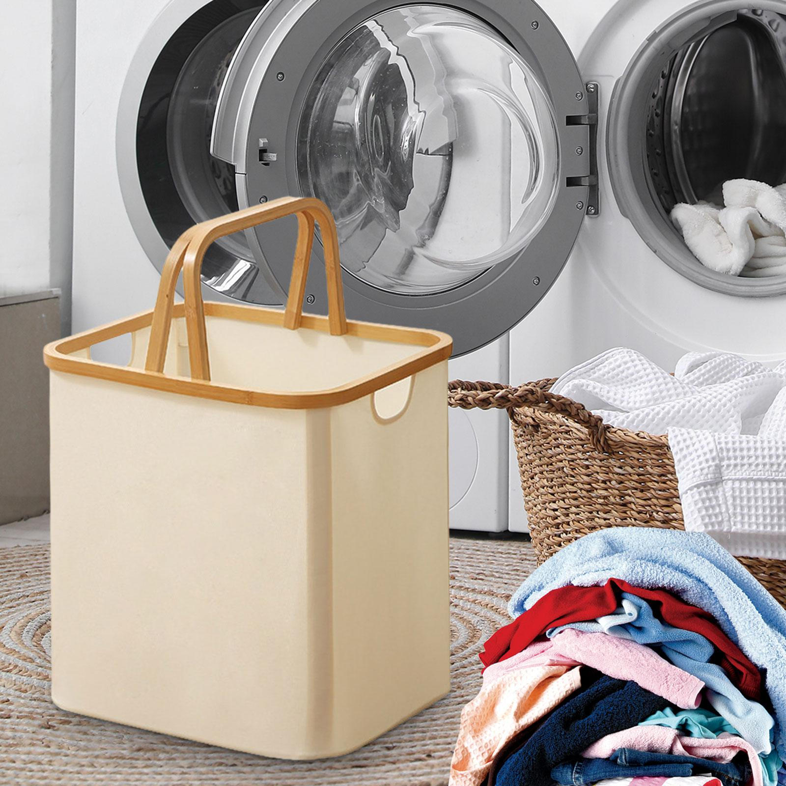 Складная корзина для хранения одежды корзина для белья легкая модная для дома бежевый 3755₽