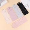 1Pair Sun Protection Gloves Sunscreen Breathable Anti-Uv Cooling Fabric Slip Gloves For Outdoor Cycling Driving