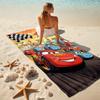 Lightning McQueen Beach Towel Outdoor Camping Beach Towel for Vacation Swim Outdoor Pool Absorbent Bath Towel