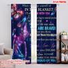 2pcs,2D Plane Printing Curtain Popular Butterfly Blanket Message 100% Polyester (without Rod) Home Decor Ldeal for Living Room &