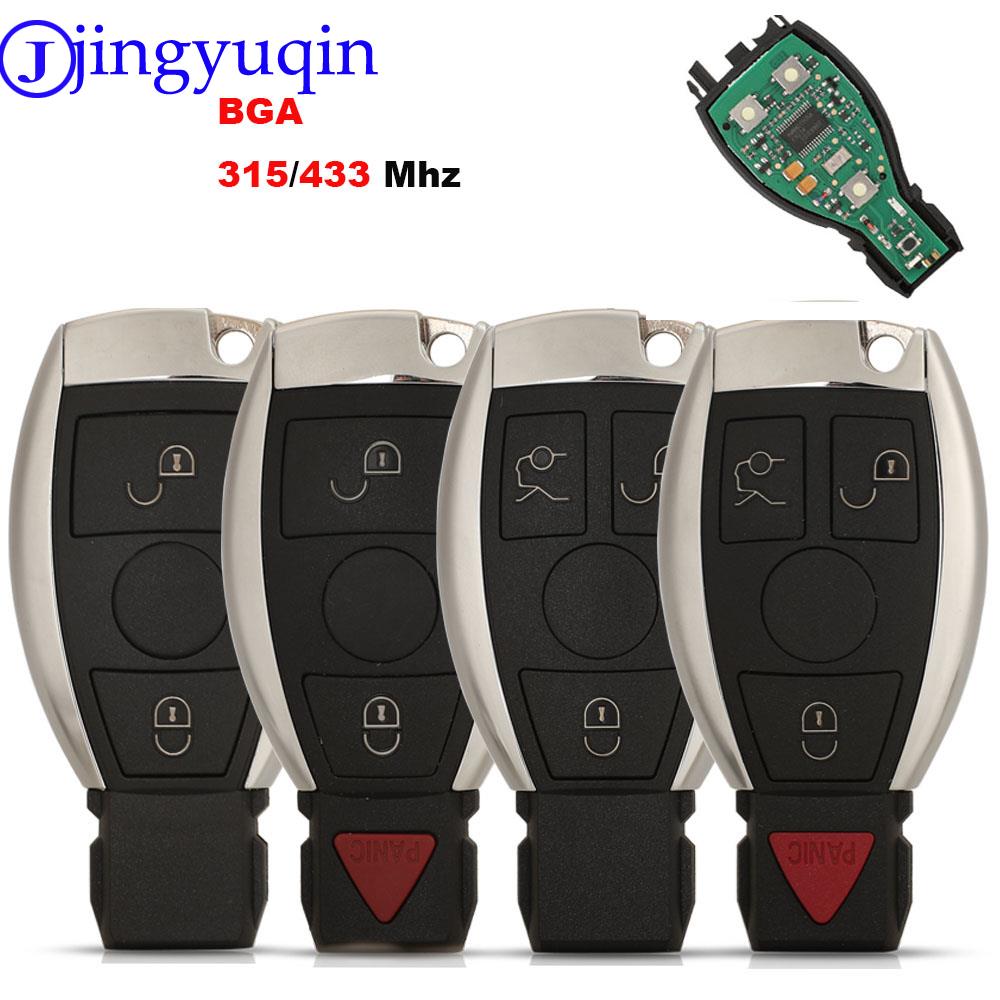 Jingyuqin Inteligentny Pilot Kluczyk Samochodowy Dla Mercedes Benz Rok 2000+ Obsługuje Oryginalny NEC i BGA 315MHz Lub 433.92MHz 3 Przyciski