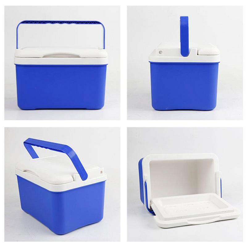Portable Car Camping Fridge 6L Mini Cooler Thermal Insulation Box Traveling Refrigerated Box Auto Outdoor Accessories