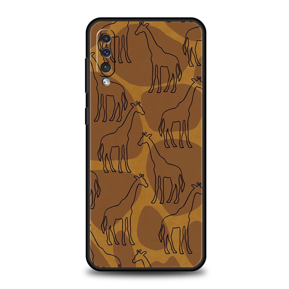 giraffe Phone Case For Samsung A24 A12 A14 A32 A50 A70 A20E A20S A10S A22 A30 A40 A34 A54 A42 A52 5G A02S A04s Soft Cover