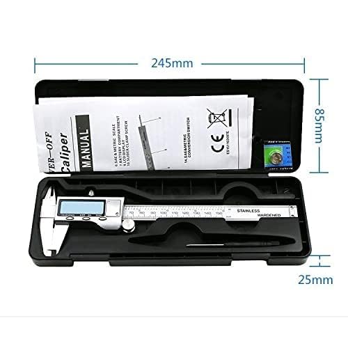 High-Precision 150mm Digital Caliper, Made of 4CR13 Stainless Steel, Full Metal, Professional Grade, High-Precision Digital Caliper, 150mm, High-Preci