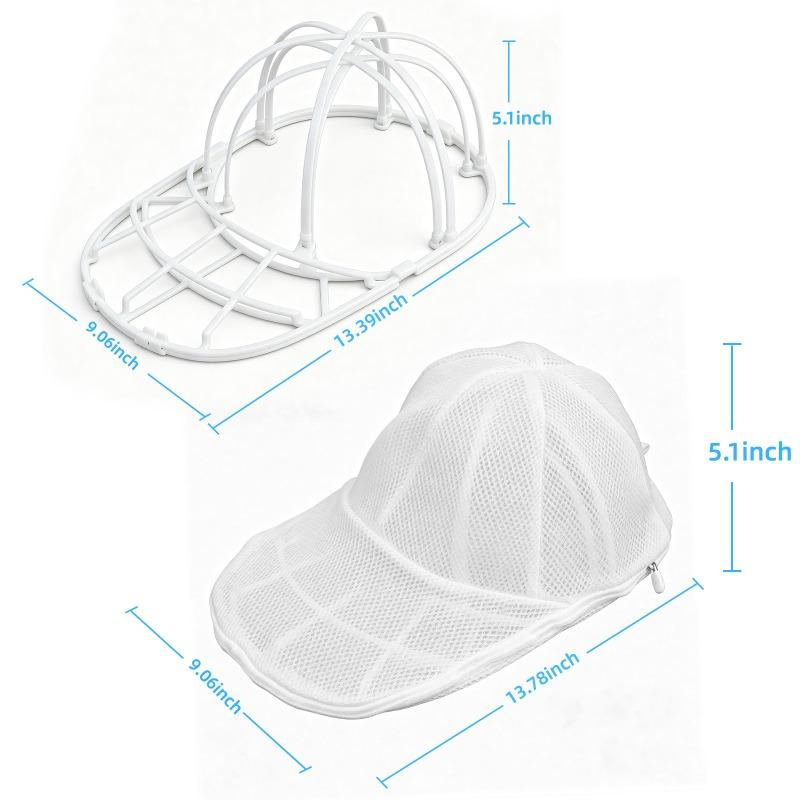 Double Detachable Baseball Cap Washing Frame,Anti-deformation Laundry Hat Protector,Reusable Cap Cleaning Support Rack