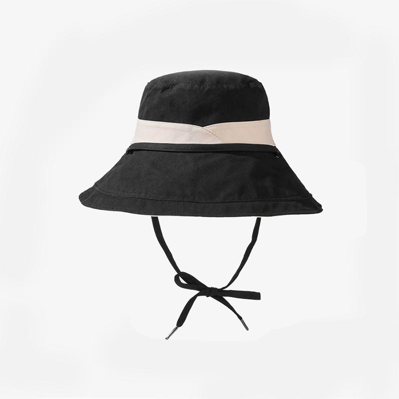 

Style Hat Versatile Solid Color Sweet Womens Sunbonnet Fishermans Hatscaps чорний