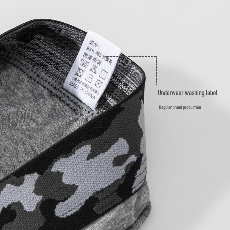 Men's Quick-Dry Cotton Boxer Briefs: High-Elastic, Anti-Chafing, Extended Leg for Running