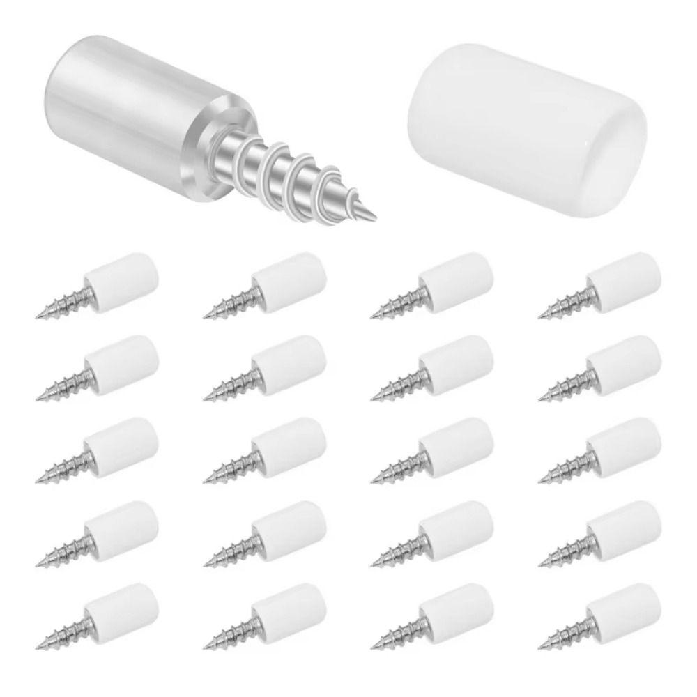 100Pcs Heavy Duty Laminate Support Screw Anti-Slip Rubber Sleeve Integrated Screw Set  Wardrobe