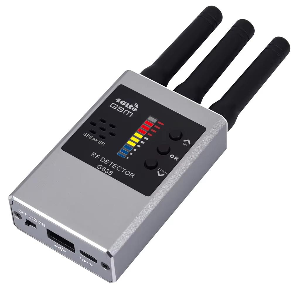 Drahtloser HF-Signaldetektor Bug GSM Audio GPS Tracker Mini Kamera Finder Kamera IR-Scan AI Standby Automatische Erkennung G638W