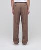 Musinsa Standard Lightweight Wide Hidden Banding Slacks [Light Brown]
