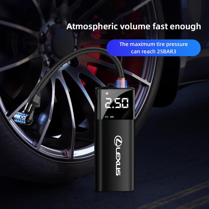 Car Accessories Portable Inflation Pump Auto Mobile Power Bank Tool For Lexus F SPORT GX460 Ct200h IS250 ES 220D IS200 Fsport GS BT9
