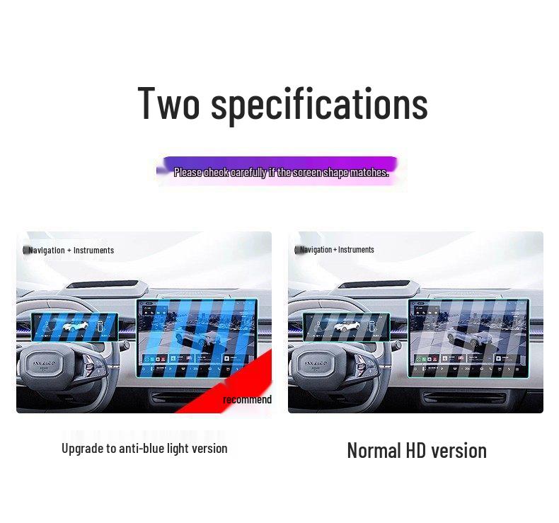 Lynk & Co Z20 Tempered Film: Screen Protector for 25 Models - Central Control, Navigation, Display, Dashboard